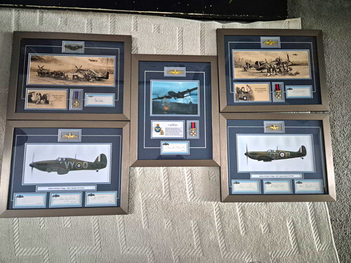 Wwii raf framed signed - raf,