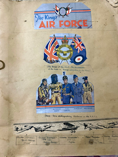 Ww2 raf aviation scrapbook - raf,